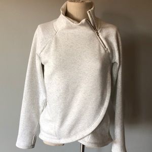 Athleta Cozy Asym Sweatshirt M